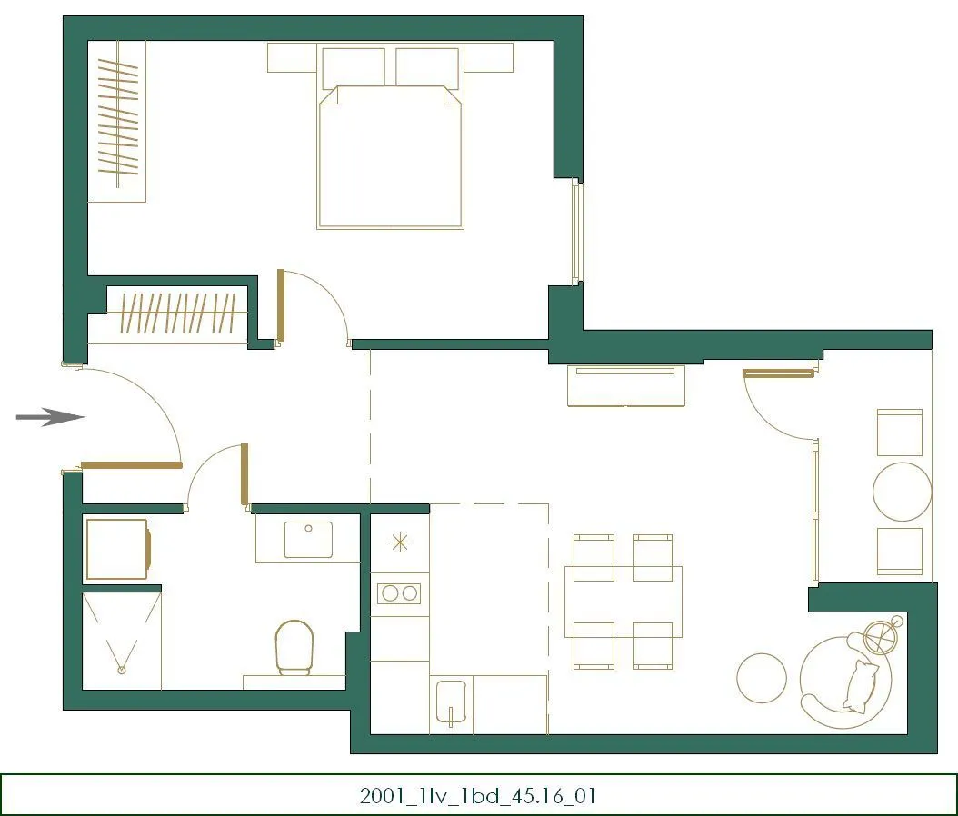 Sale, studio apartment, 31m², Kolašin, Crna Gora