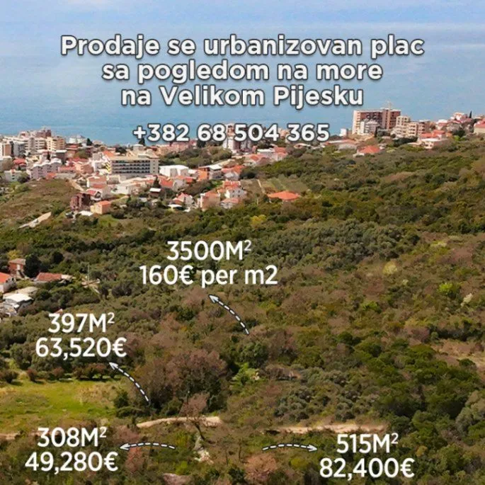 Sale, land lot, 3500m², Pečurice, Bar
