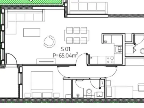 Sale, two bedroom apartment, 65m², Palilula, Niš - image 4