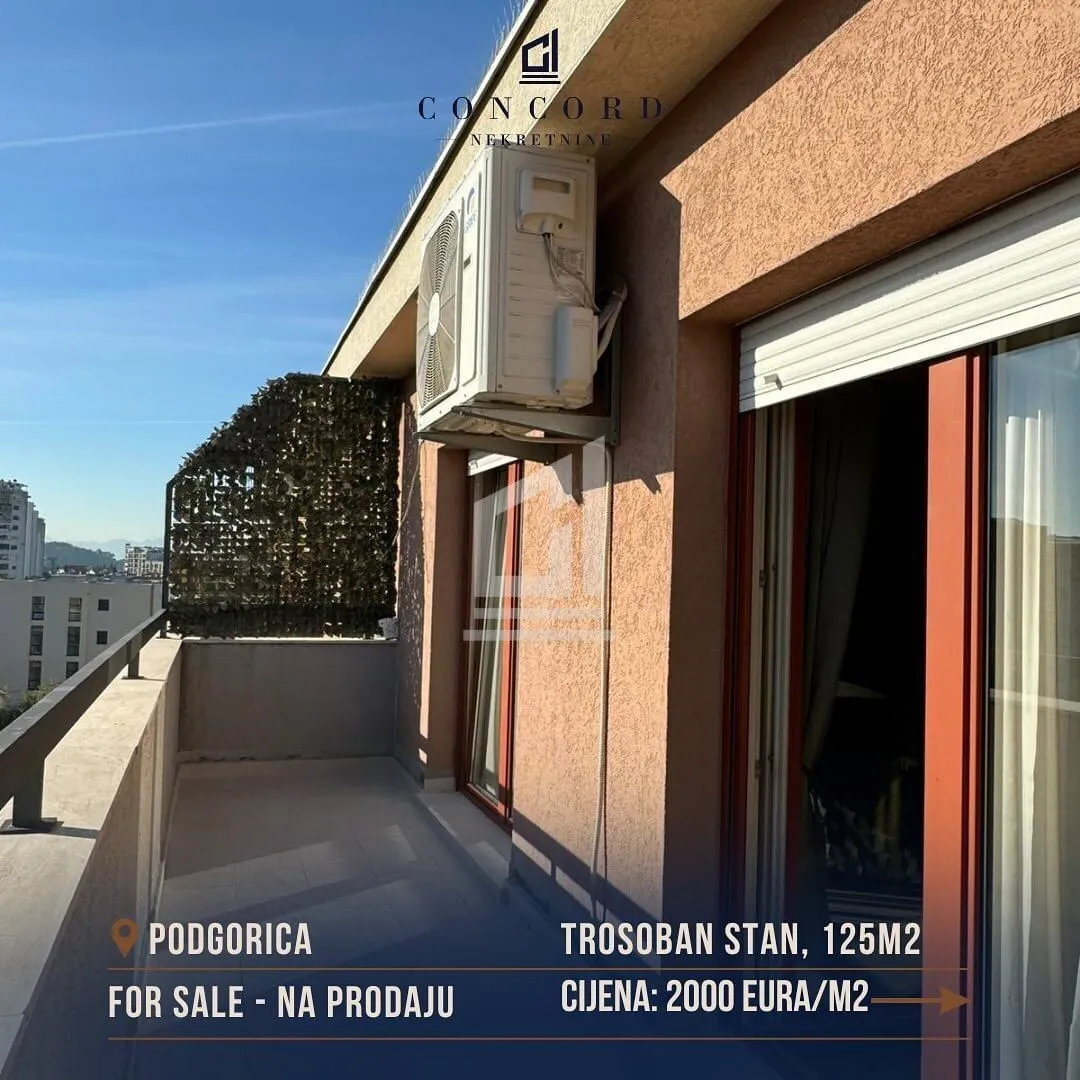 Prodaja, trosoban stan, 125m², Momišići, Podgorica