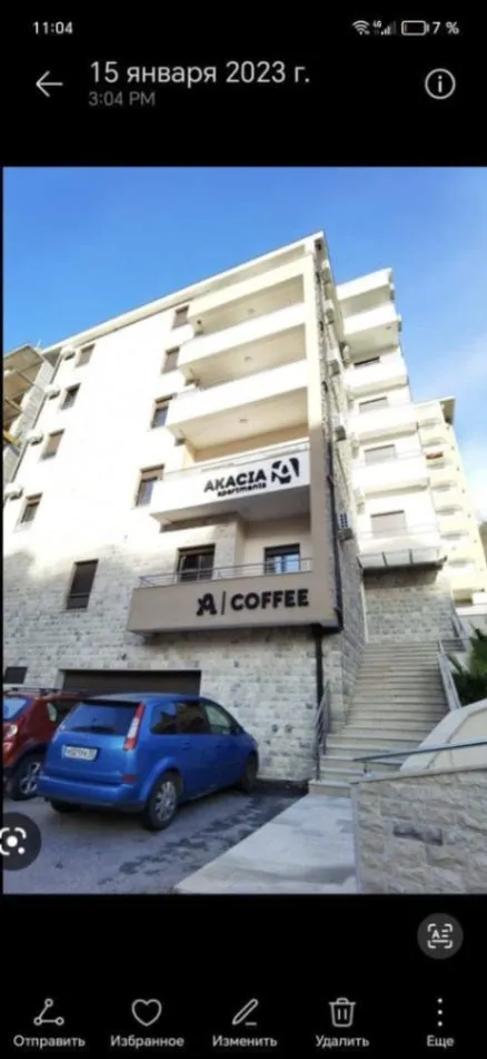 Rent, one bedroom apartment, 45m², Bečići, Budva
