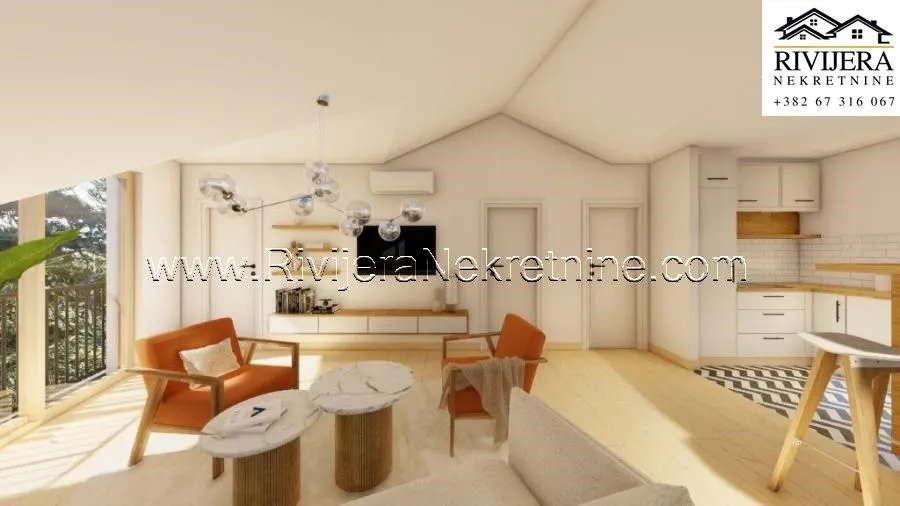 Sale, two bedroom apartment, 65m², Tivat, Crna Gora