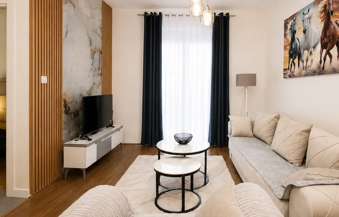 Rent, one bedroom apartment, 56m², Central Point, Podgorica