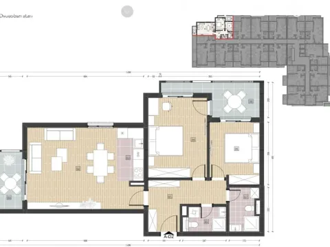 Sale, one bedroom apartment, 85m², Ilino, Bar - image 2