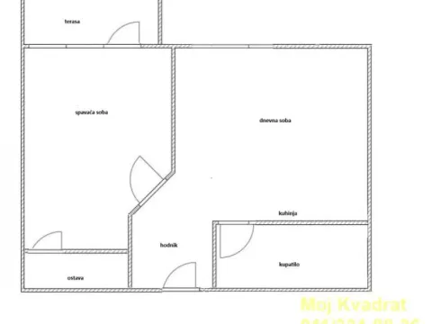 Sale, two bedroom apartment, 38m², Stari Grad, Beograd - image 11