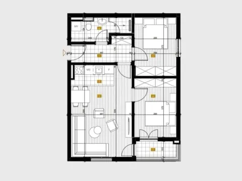 Sale, one bedroom apartment, 42m², Masline, Podgorica - image 4