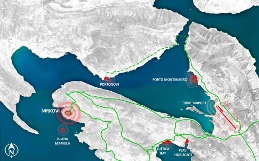 Prodaja, plac, 63000m², Luštica, Tivat