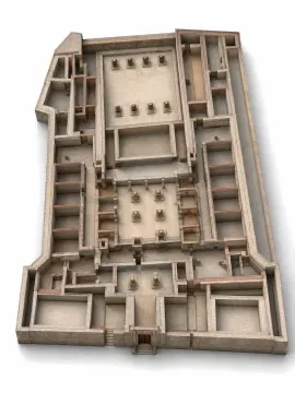 Three-dimensional view of the building floor plan. - image 3
