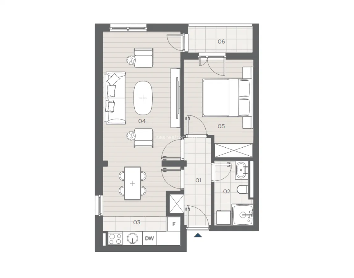 Prodaja, jednosoban stan, 52m², Radanovići, Kotor