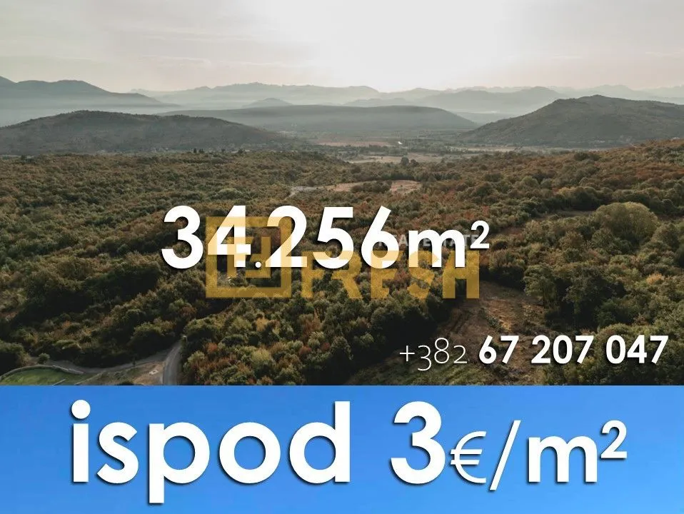 Prodaja, plac, 34256m², Ostalo, Podgorica