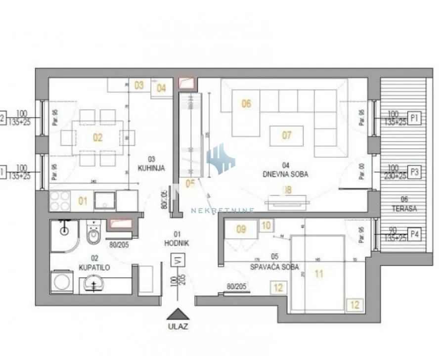 Rent, two bedroom apartment, 54m², Arena, Novi Beograd Sve Podlokacije