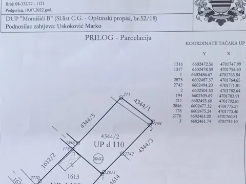Sale, land lot, 788m², Dalmatinska ulica, Podgorica - image 2