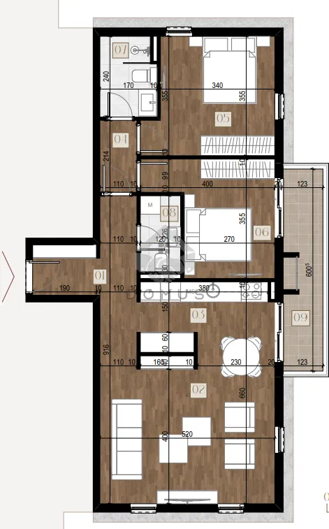 Sale, two bedroom apartment, 79m², Zelenika, Podgorica