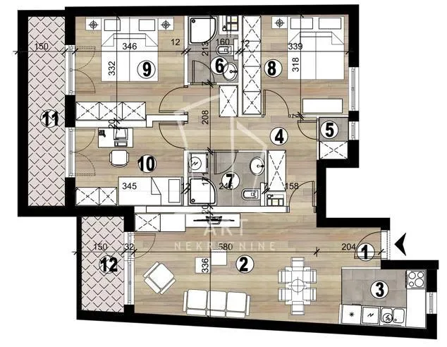 Prodaja, četvorosoban stan, 86m², Vukov Spomenik, Zvezdara Sve Podlokacije