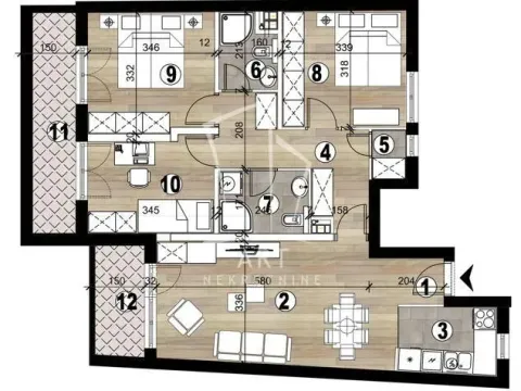 Sale, four bedroom apartment, 86m², Vukov Spomenik, Zvezdara Sve Podlokacije - image 2