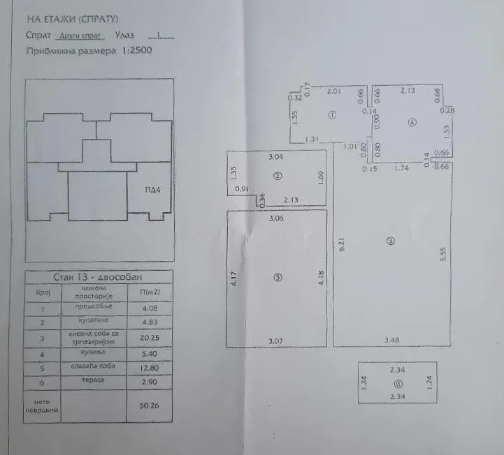 Prodaja, dvosoban stan, 50m², Sremska Mitrovica, Srbija