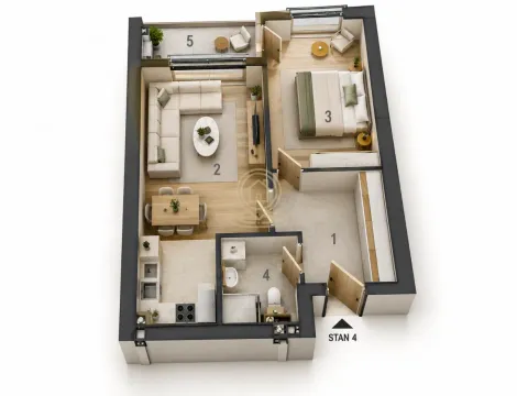 Prodaja, dvosoban stan, 52m², Tesla, Pančevo - image 2