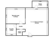 Izdavanje, dvosoban stan, 57m², Savski Venac, Beograd - image 12