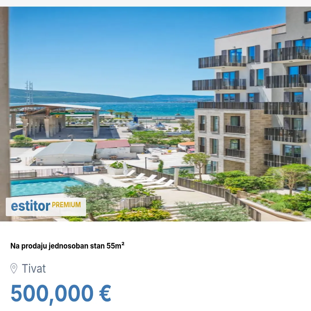 Sale, one bedroom apartment, 55m², Porto Montenegro, Tivat