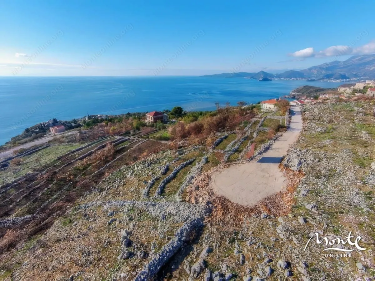 Prodaja, plac, 1000m², Reževići, Budva