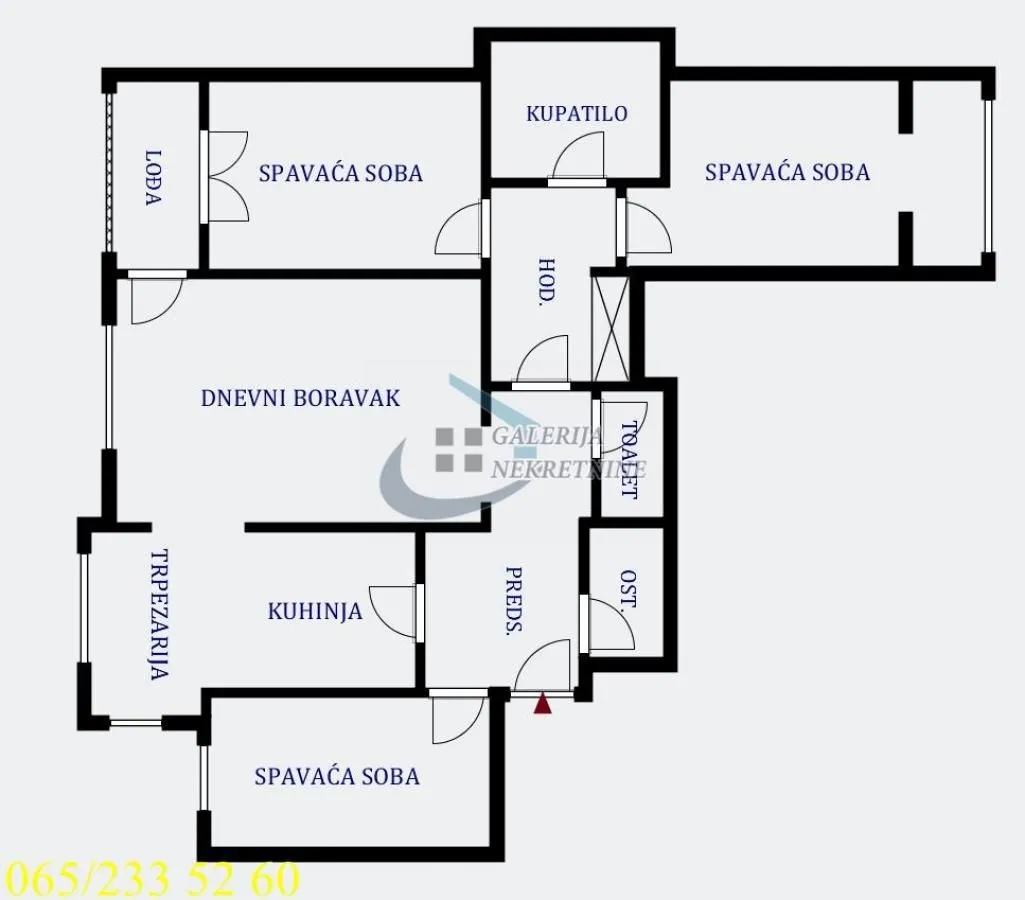 Prodaja, četvorosoban stan, 105m², Savski Venac, Beograd