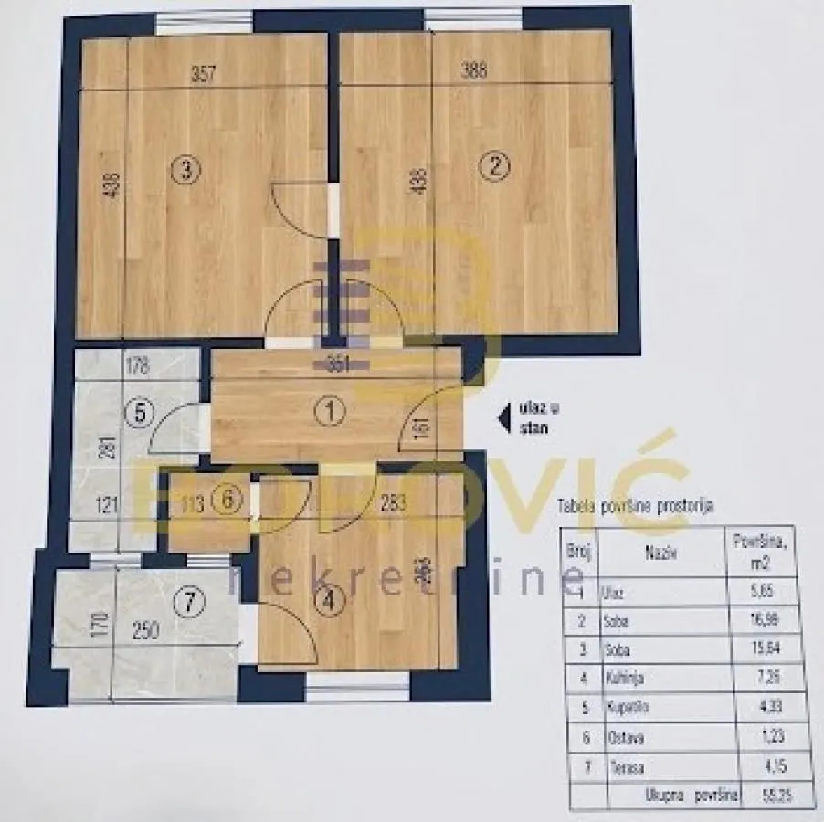 Prodaja, dvosoban stan, 55m², Vračar Centar, Vračar Sve Podlokacije