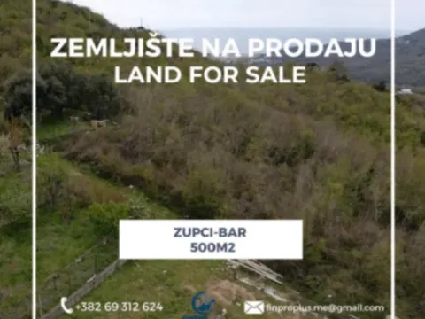 Prodaja, zemljište, 500m2, Bar Prodaja, zemljište, 500m2, Bar
