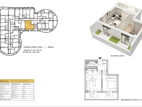 Sale, one bedroom apartment, 38m², Centar, Bar - image 2