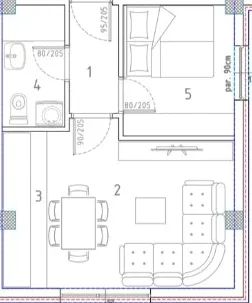 Sale, one bedroom apartment, 30m², Trošarina, Niš - image 2