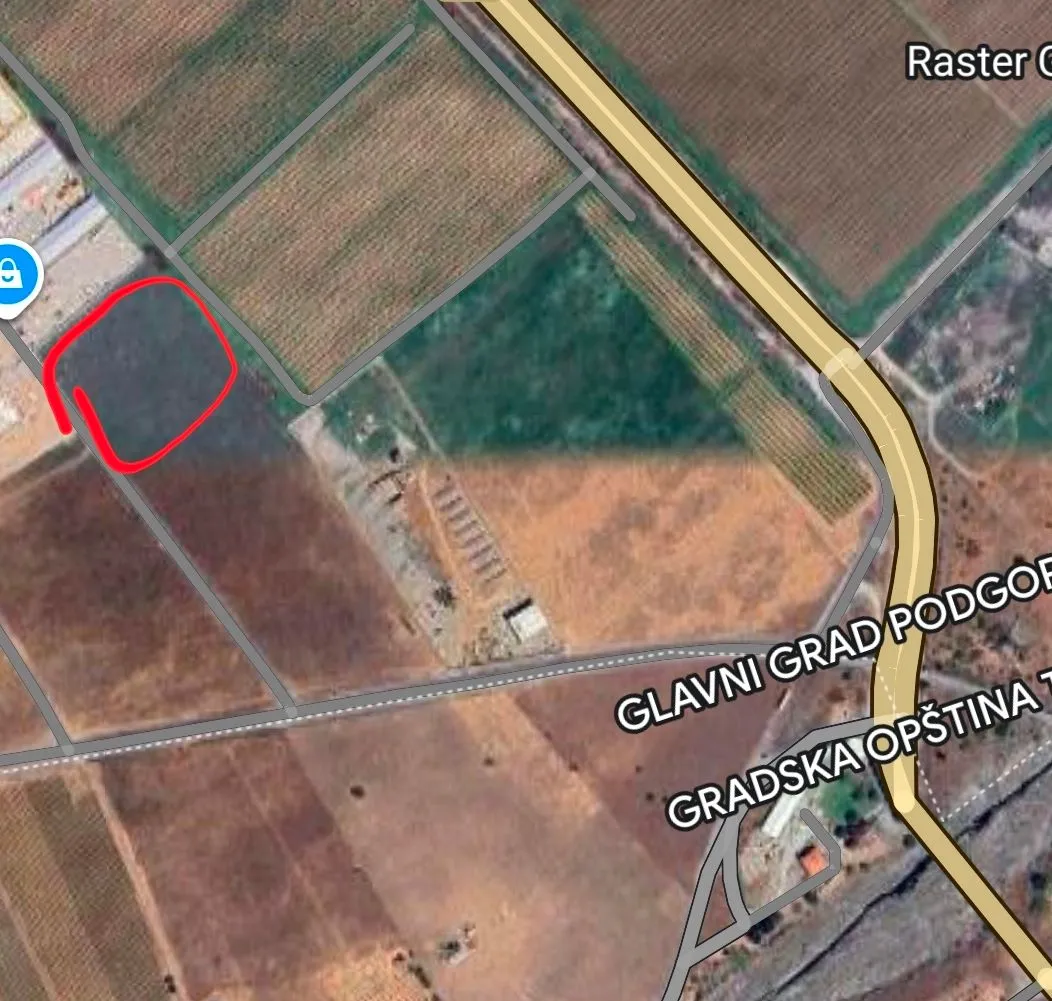 Prodaja, plac, 4000m², Kuće Rakića, Podgorica