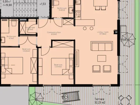Prodaja, dvosoban stan, 104m², Tivat, Crna Gora - image 8