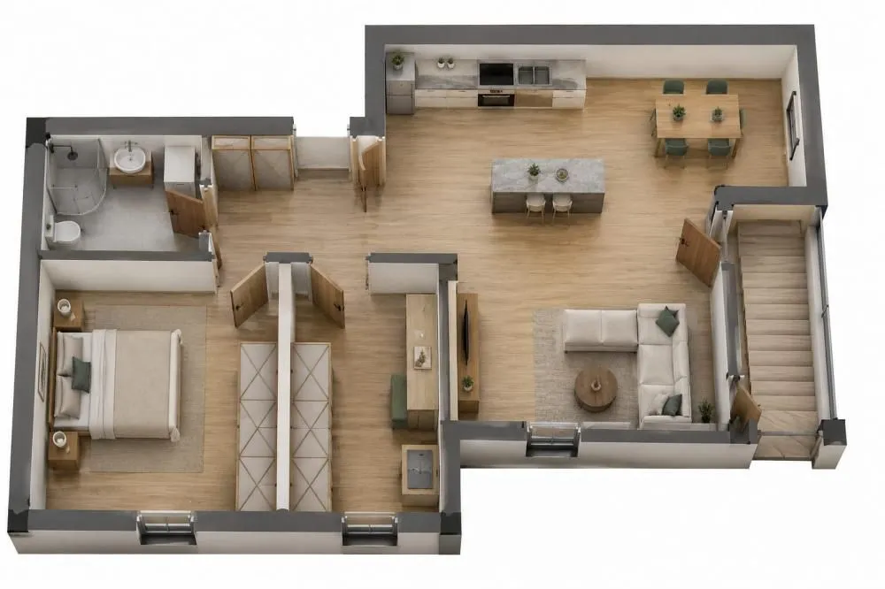 Sale, two bedroom apartment, 58m², Zemun Gornji Grad, Zemun Sve Podlokacije