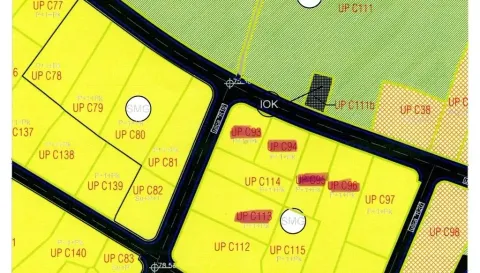 Katastarski plan sa označenim urbanističkim parcelama. - image 4