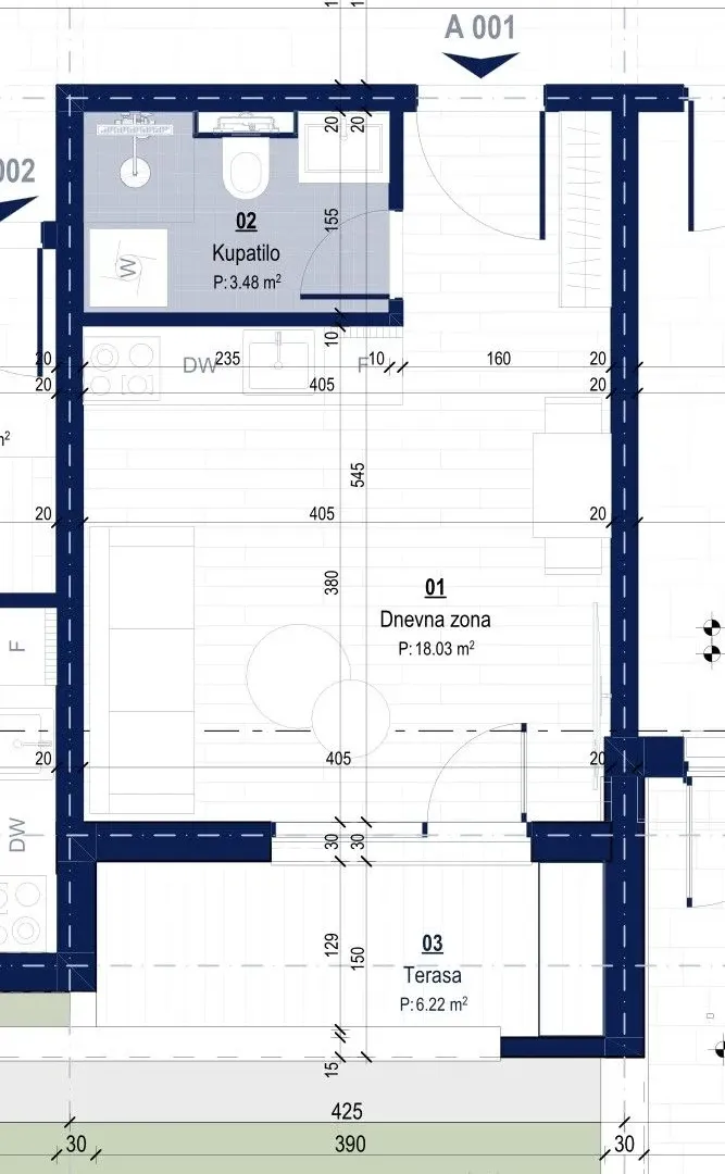 Prodaja, stan, 27m², Kotor, Crna Gora