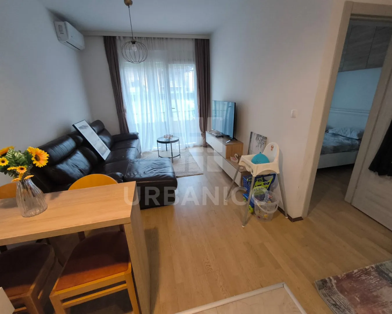 Rent, one bedroom apartment, 37m², Central Point, Podgorica