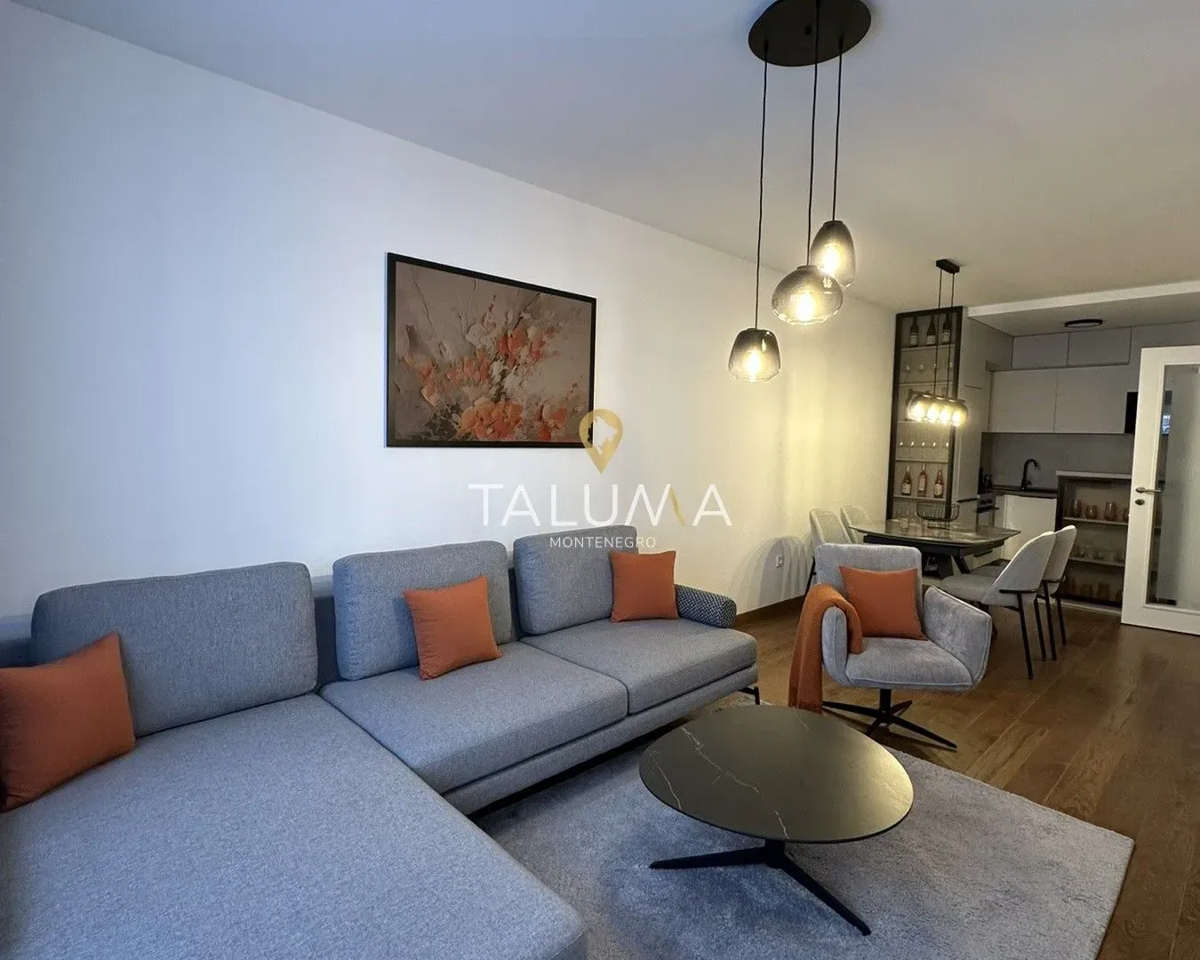 Rent, one bedroom apartment, 52m², Tološi, Podgorica