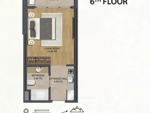 Sale, studio apartment, 27m², Bjeliši, Bar - image 9