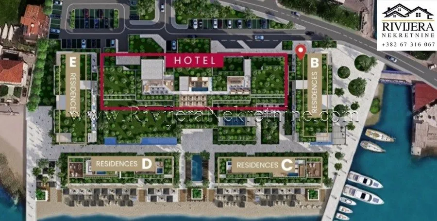 Prodaja, dvosoban stan, 88m², Risan, Kotor