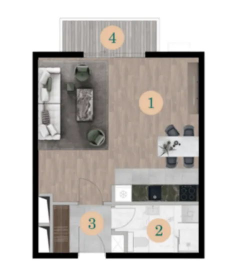 Sale, apartment, 40m², Bar, Crna Gora