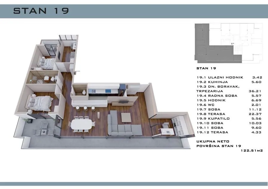 Prodaja, četvorosoban stan, 122m², Cvetkova Pijaca, Zvezdara Sve Podlokacije