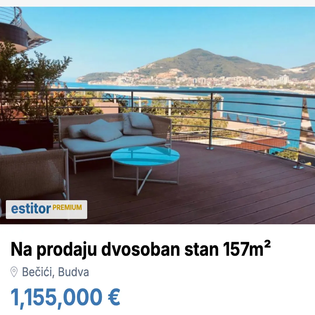 Prodaja, dvosoban stan, 157m², Bečići, Budva