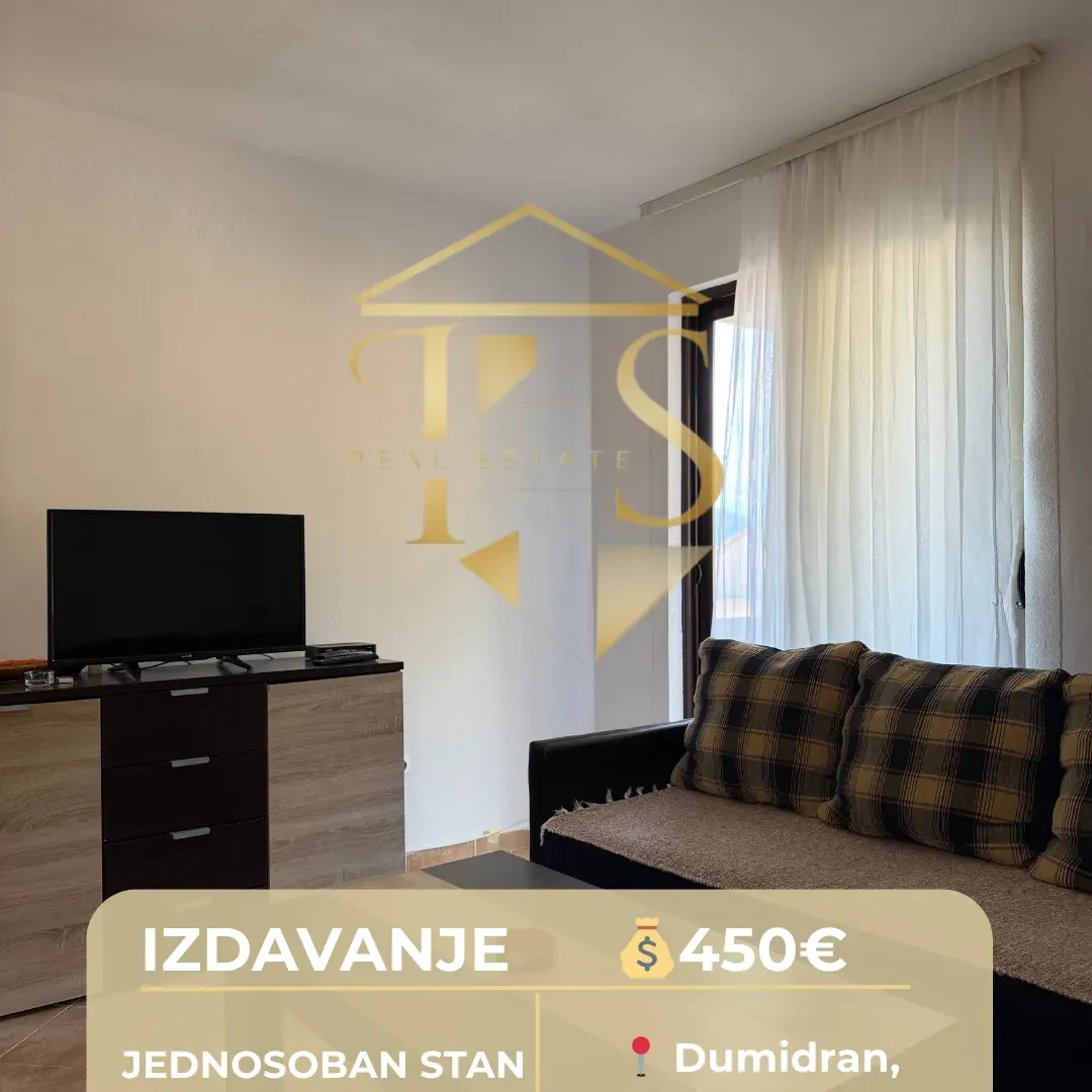 Rent, one bedroom apartment, 40m², Dumidran, Tivat