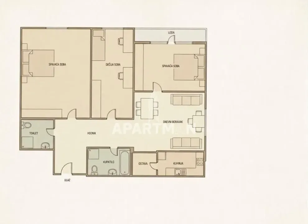 Prodaja, trosoban stan, 75m², Novi Beograd Blok 72, Novi Beograd Sve Podlokacije