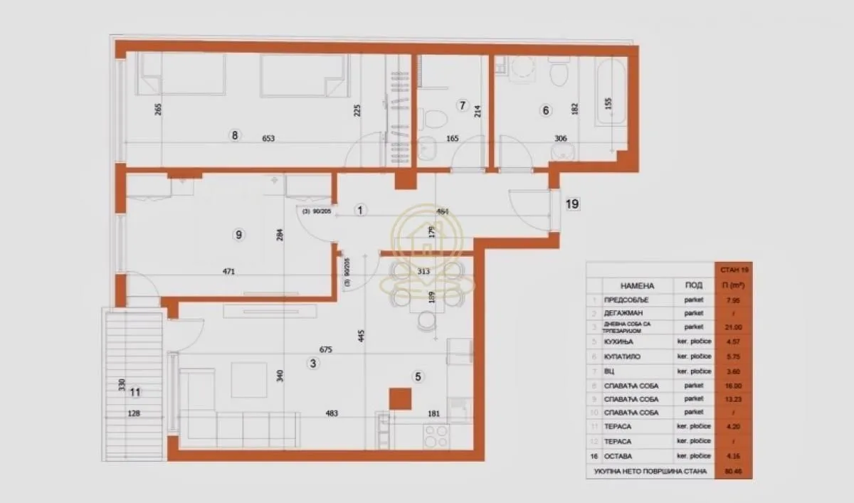 Prodaja, trosoban stan, 76m², Medijana, Niš