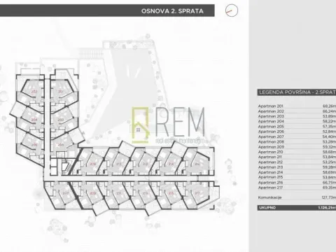 Sale, one bedroom apartment, 52m², Bečići, Budva - image 22