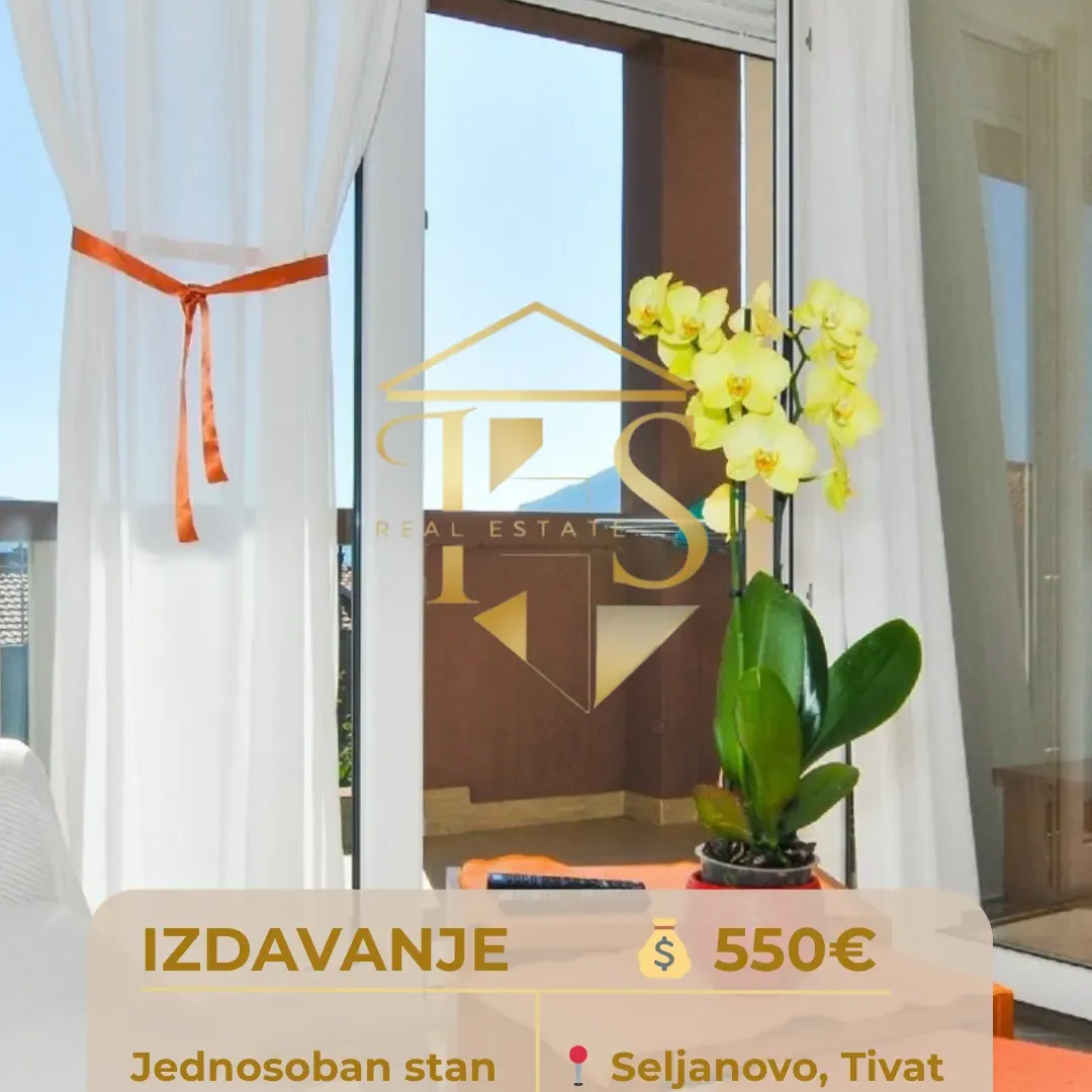 Rent, one bedroom apartment, 48m², Seljanovo, Tivat