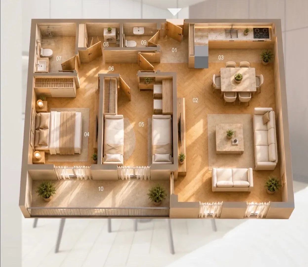 Sale, two bedroom apartment, 76m², Zabjelo, Podgorica