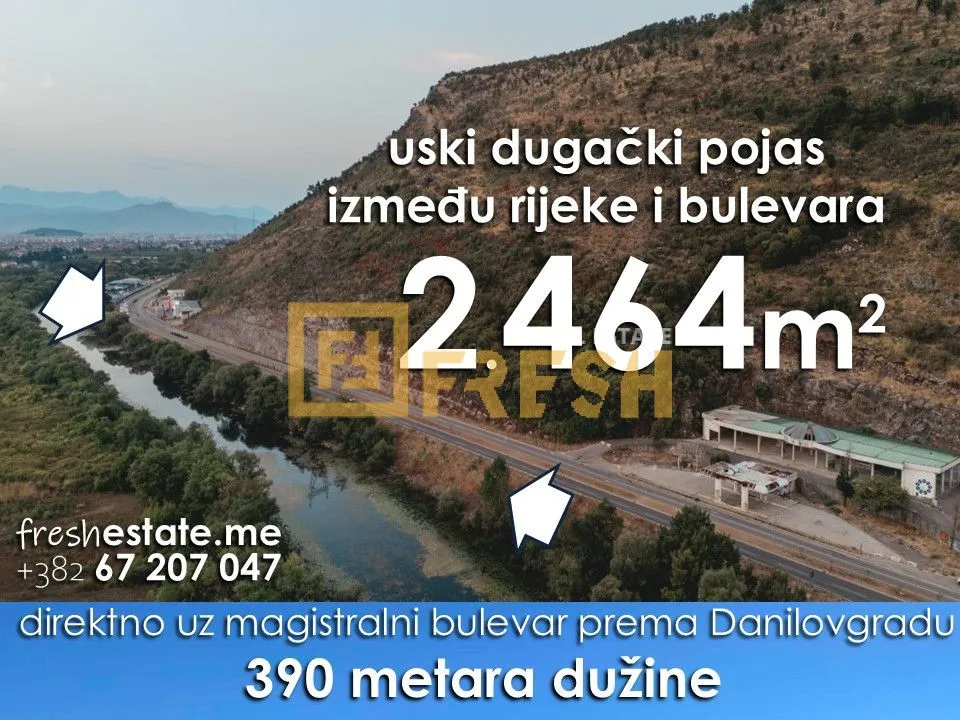 Prodaja, plac, 2464m², Ostalo, Podgorica