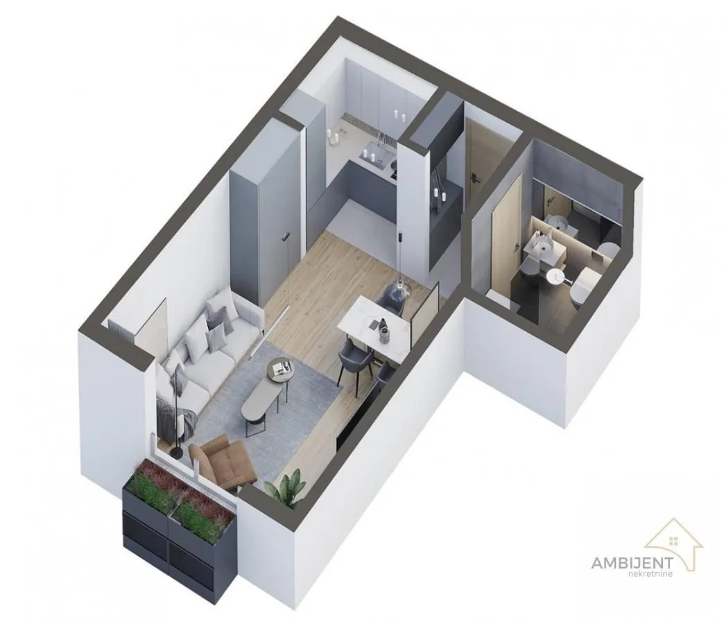 Prodaja, jednosoban stan, 30m², Stari Banovci, Stara Pazova