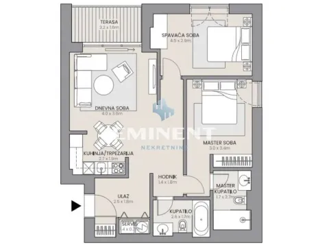 Prodaja, trosoban stan, 74m², Novi Beograd Blok 67, Novi Beograd Sve Podlokacije - image 6